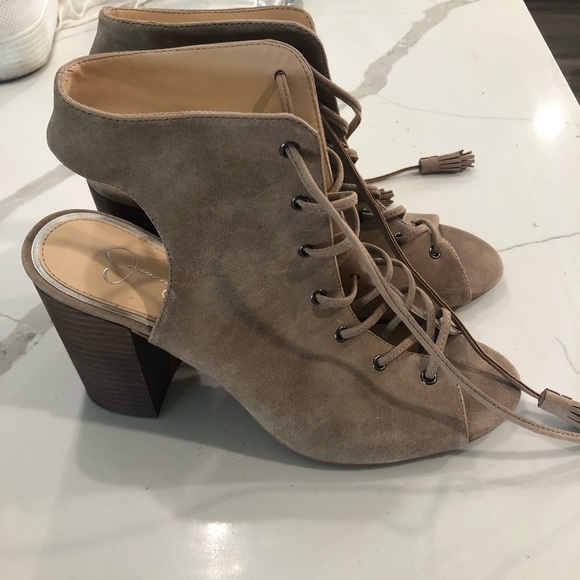 Jessica Simpson lace up heels - Picture 3 of 11